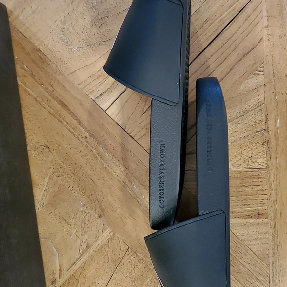 OVO OWL SLIDES - BLACK WITH WHITE OWL Men's Size 5 = Women's Size 7.5 BNWT - Picture 2 of 6